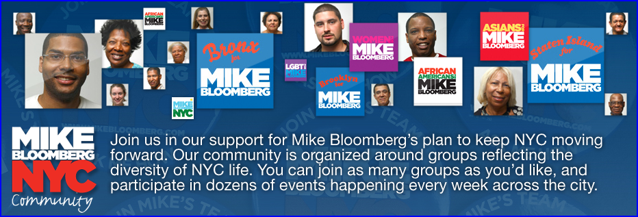 Mike Bloomberg for NYC Bottom Banner