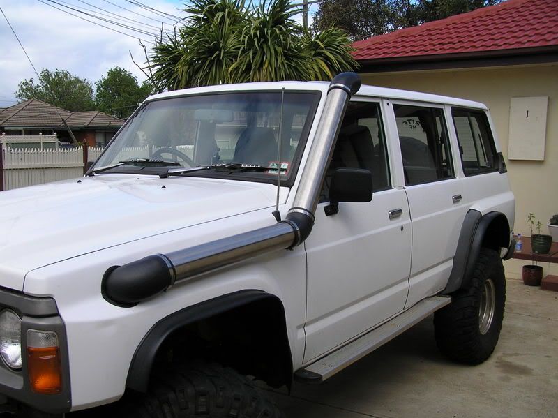 Nissan patrol gq stainless snorkel #4