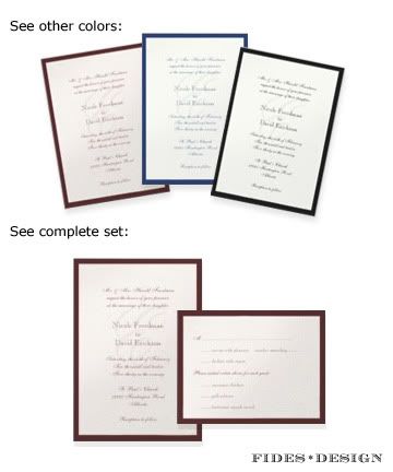 border shimmer traditional monogram wedding invitation