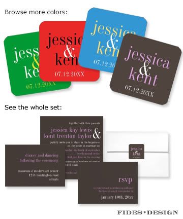 Dress up any wedding announcement cards or favors with these elegant and 
