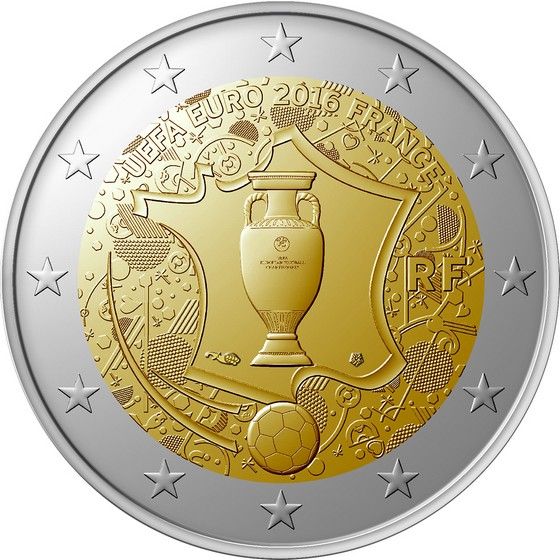 France 10 euro 2016 /"UEFA 2016/" Silver UNC