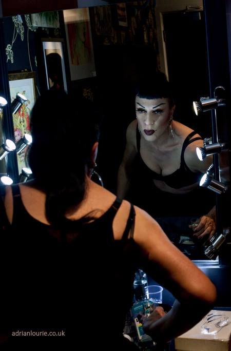 Joey Arias backstage Adrian Lourie photo 1381664_10151951630980539_1479366332_n_zpsfc614cc4.jpg