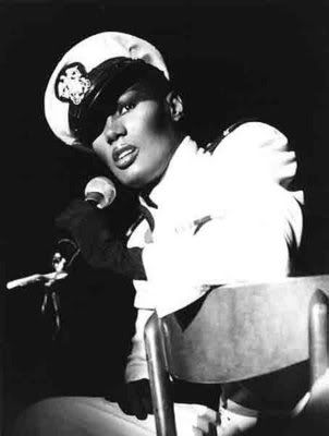 Grace Jones playing tribute in the 1980s Grace Jones playing tribute in the 1980s