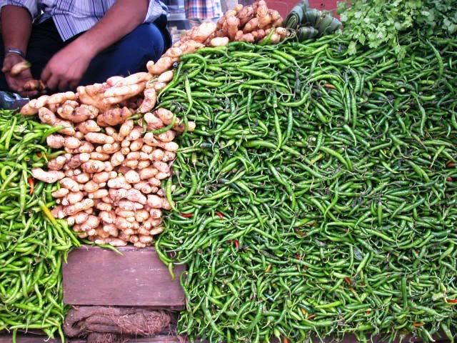 Chillies and ginger