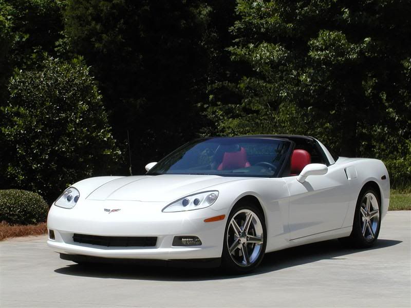 White C6 Corvette