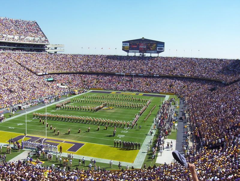 Ohio State University Football Stadium. Louisiana State University