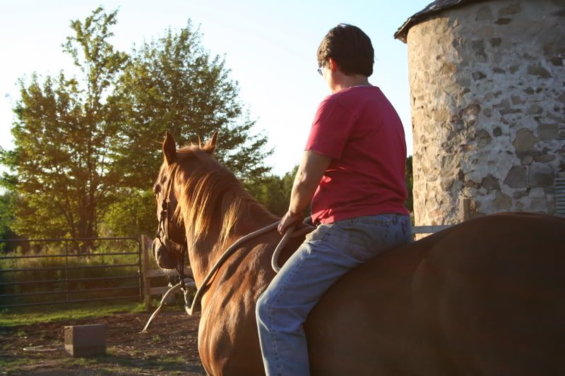 Riding off...