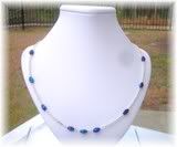 Karen Series - Glass and Blue Bead Necklace