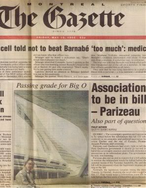 Montreal Gazette Interview 1995