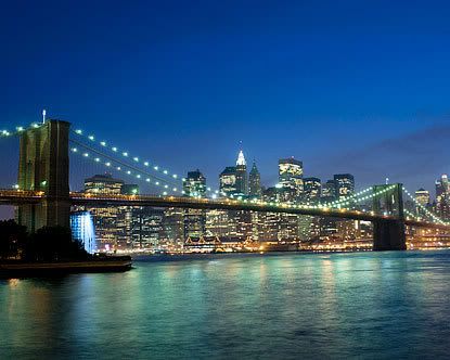 Brooklyn Bridge Blue