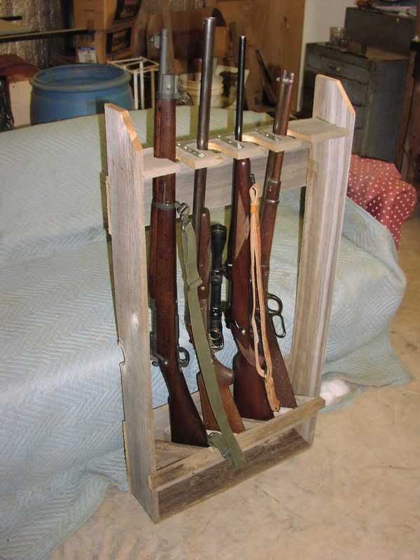 Vertical Gun Rack Plans for Rifles
