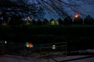 Silos at Night