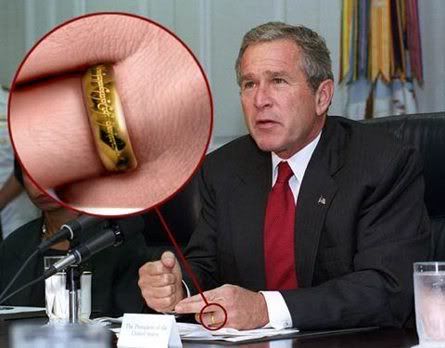 Bush LOTR one ring