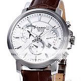 CASIO Beside Chronograph Leather Band BEM 506L 7 White Watch  