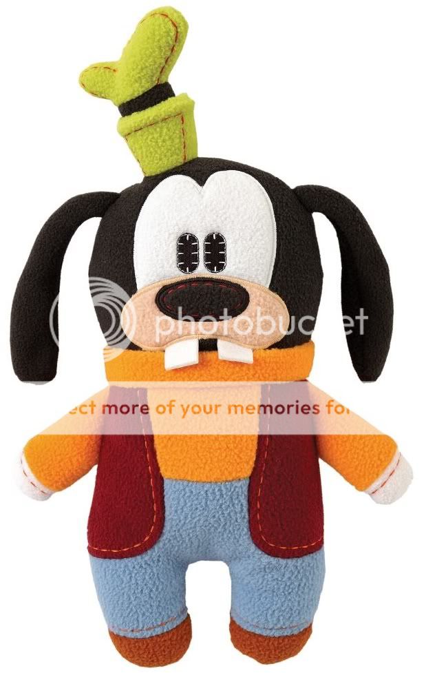 Disney GOOFY Pook a Looz Stuffed Plush Doll Retro Flat Fleece Dog 