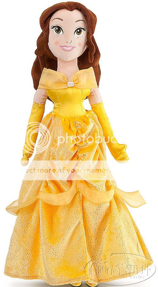 Disney Beauty and The Beast Princess Belle Plush Stuffed Rag Doll 