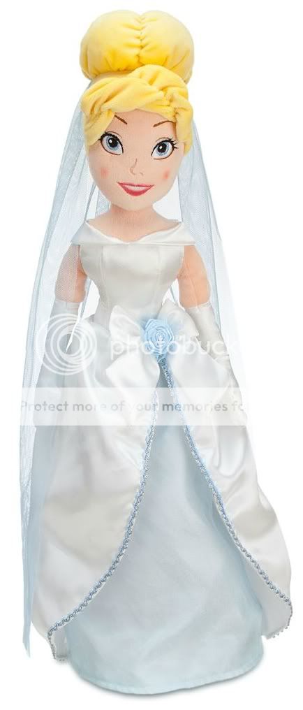 Disney Princess Cinderella Bride Large Stuffed Plush Doll Wedding 