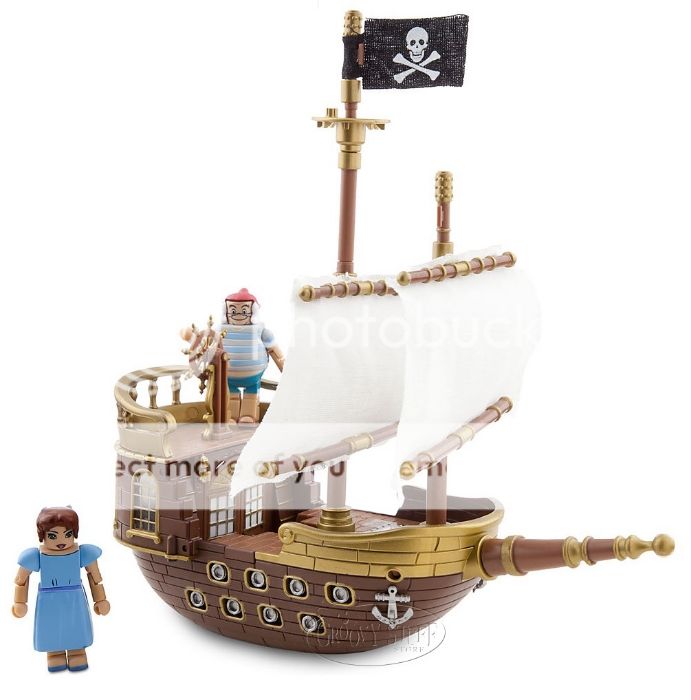 Disney Peter Pan Minimates Pirate SHIP Playset Toy Action Figure Mini Mates New