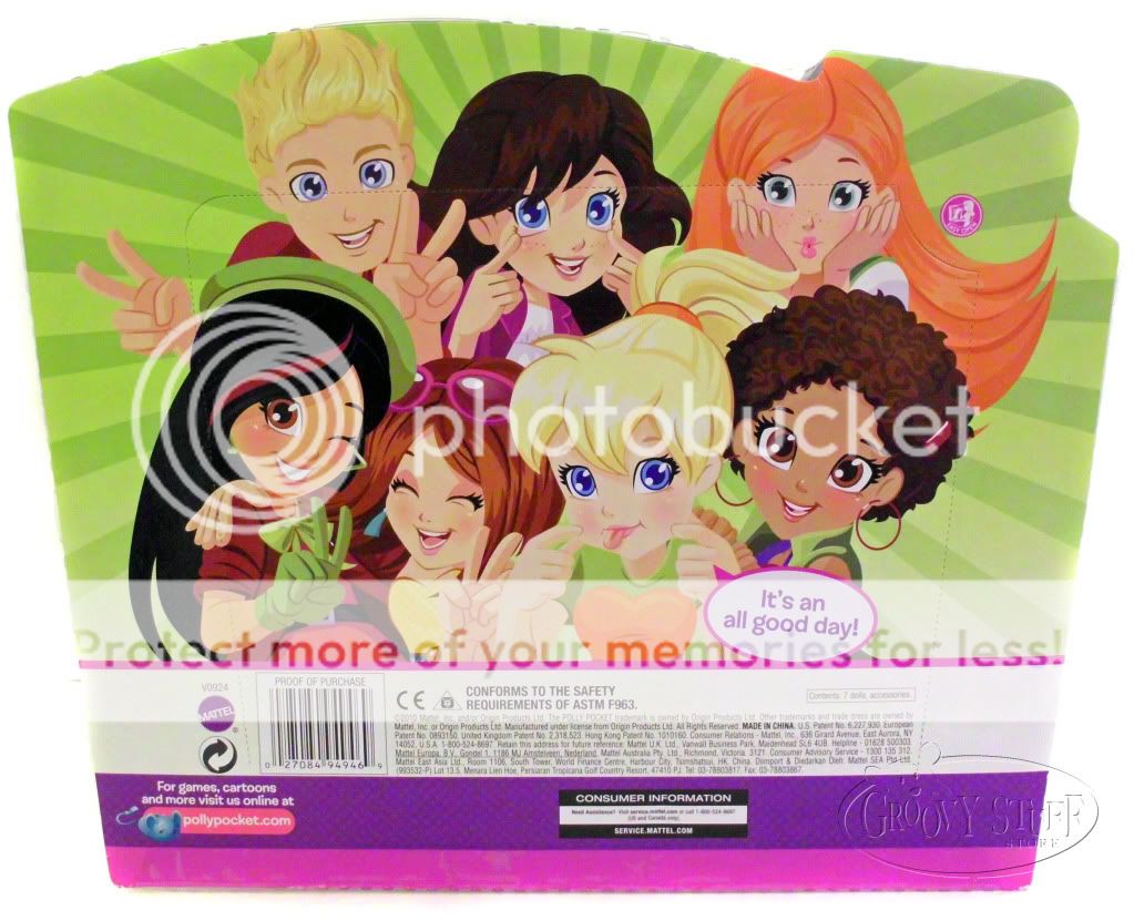 Mattel Polly Pocket Friendship Set Collection 7 Dolls Shani Lila