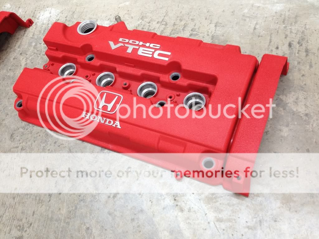 Valve covers. JDM gsr typer, k20/k24 (Honda), d16 vtec. Wrinkle red