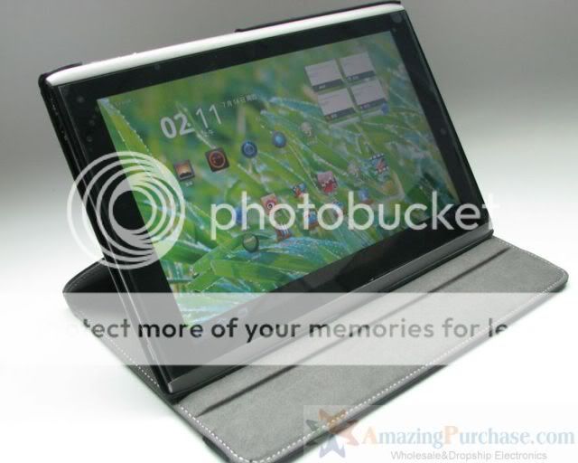 Stand Leather Case Angle Adjustable for Acer Iconia Tab A500 + Screen 