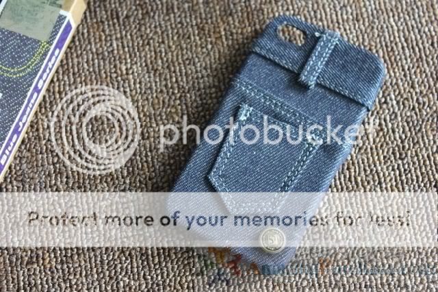 Blue Jeans Demin Fabric Case Cover for iPhone 4 4G New  