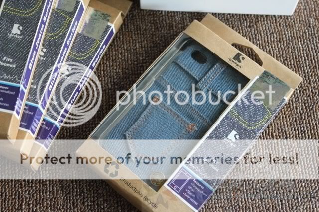 Blue Jeans Demin Fabric Case Cover for iPhone 4 4G New  